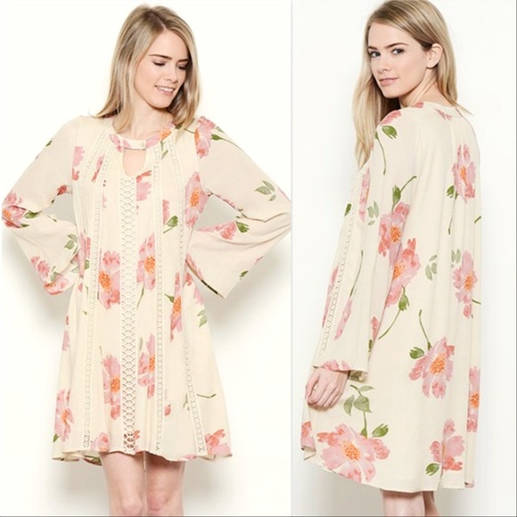 MODA ME COUTURE Dresses & Skirts - Dress Floral Print Dress Tunic dresses